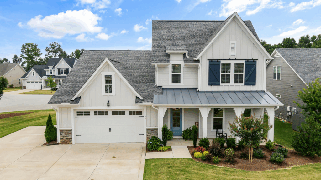 A beautiful suburban house.