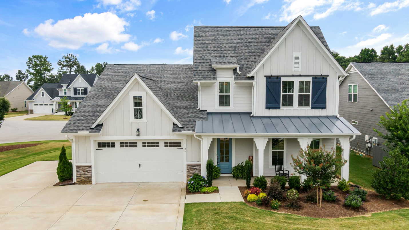 A beautiful suburban house.