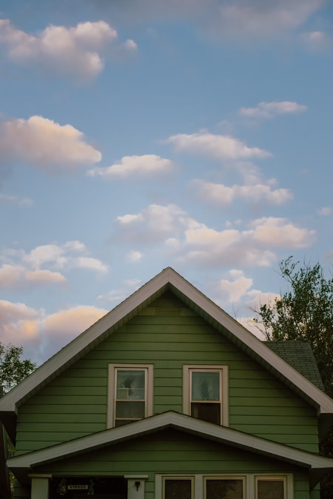  A house in Duluth during spring.