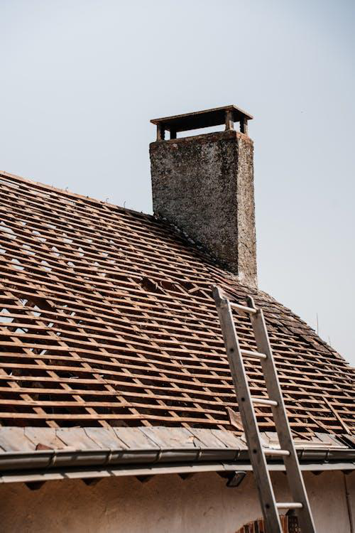 A roof indicating urgent repair needed
